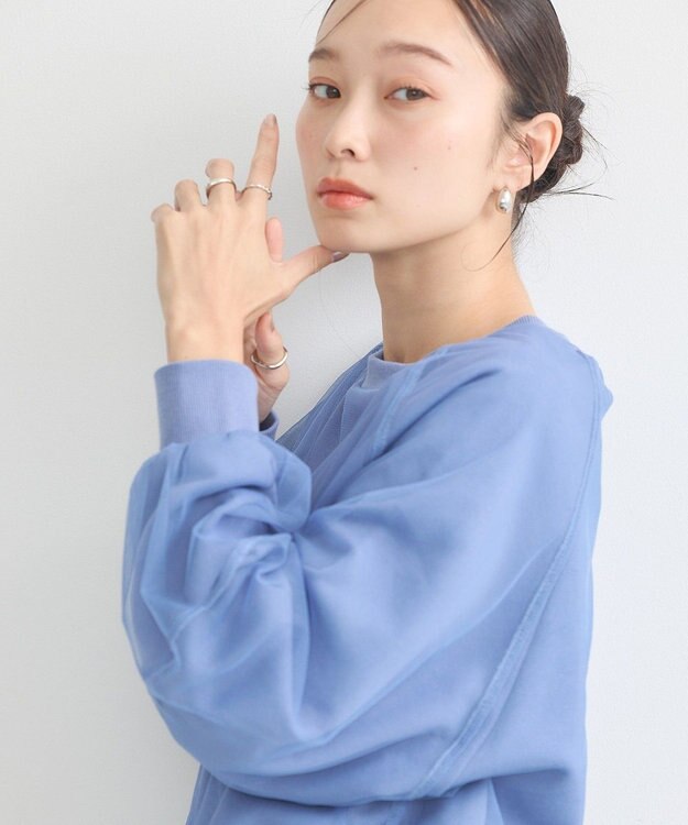 earth music&ecology シアーレイヤードプルオーバー Blue