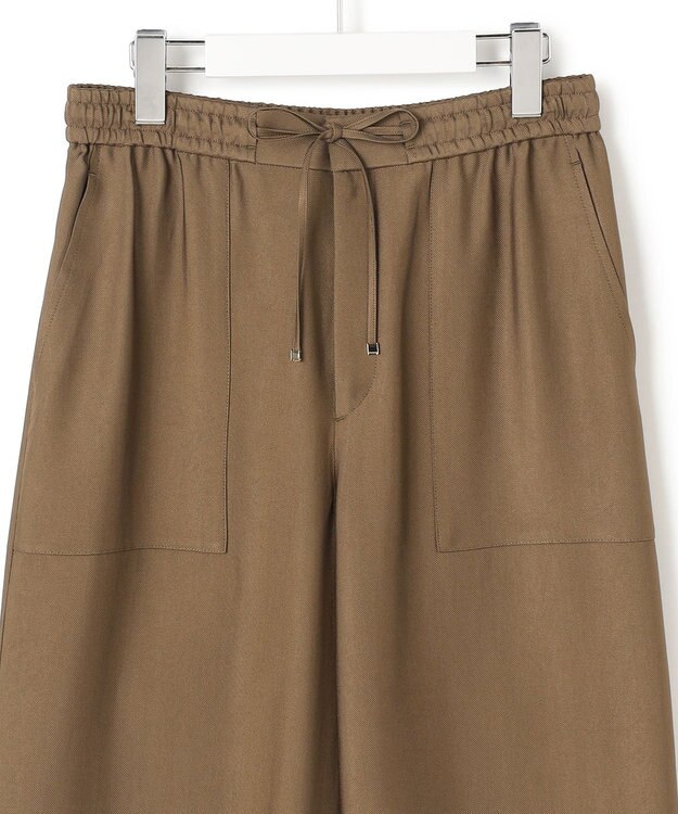 23区 【先行予約】ブライトカルゼ ワイド パンツ モカ系