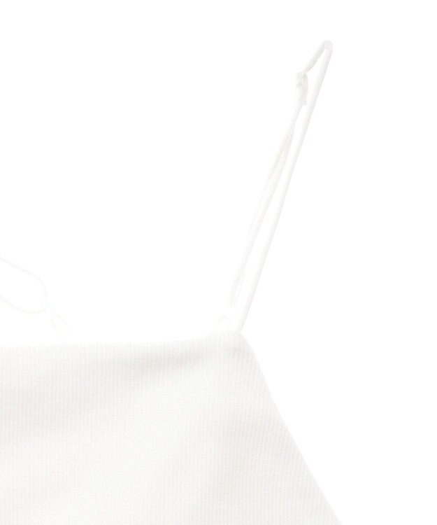 earth music&ecology アシメショルダーショートキャミソール Off White