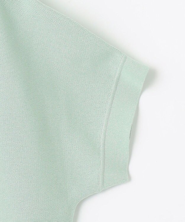 J.PRESS LADIES S 【洗える・抗菌防臭】ドルマンガーター ニット ライトグリーン系