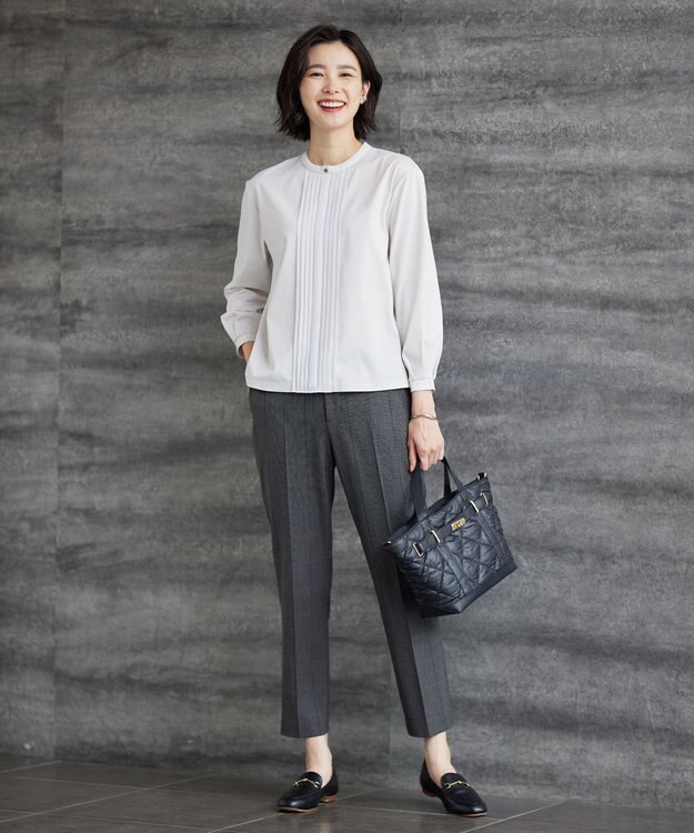 J.PRESS LADIES 【2way】ボンディングキルト バッグ ブラック系