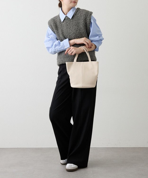 russet レザー2WAYミニトートバッグ(CE-1643) Ivory