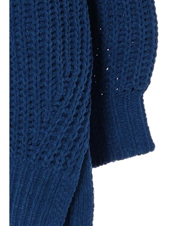 earth music&ecology マットモール片畦チュニック Dark Blue