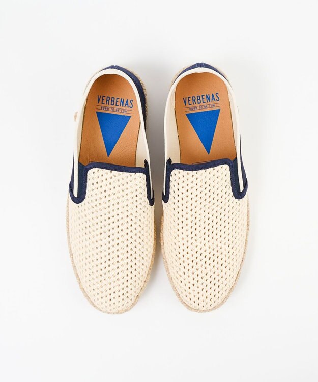 BONTRE 【VERBENAS/ベルベナス】メッシュバイカラージュートスリッポン アイボリー