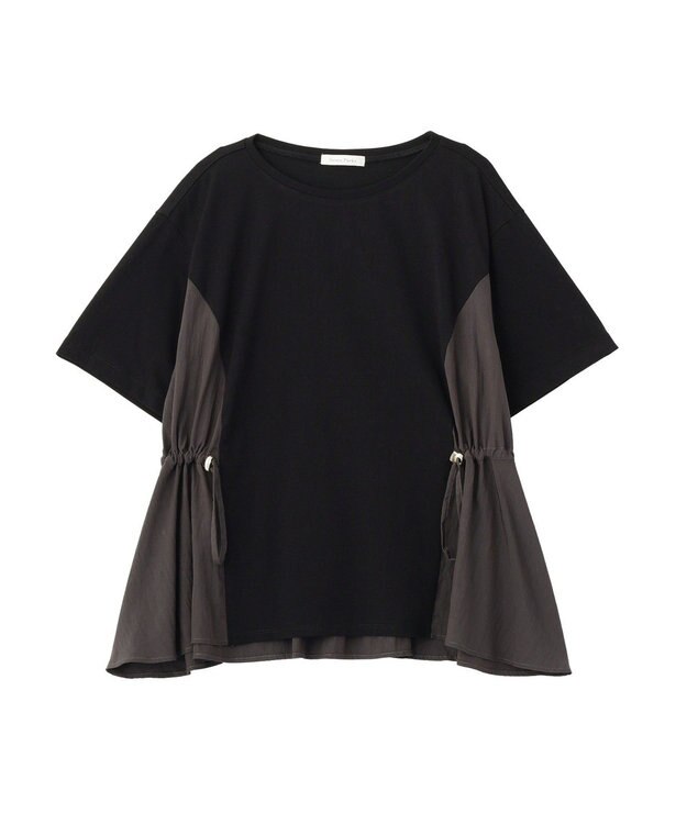 Green Parks 異素材ドッキングプルオーバー Black