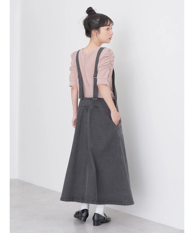 earth music&ecology デニムジャンスカ Black