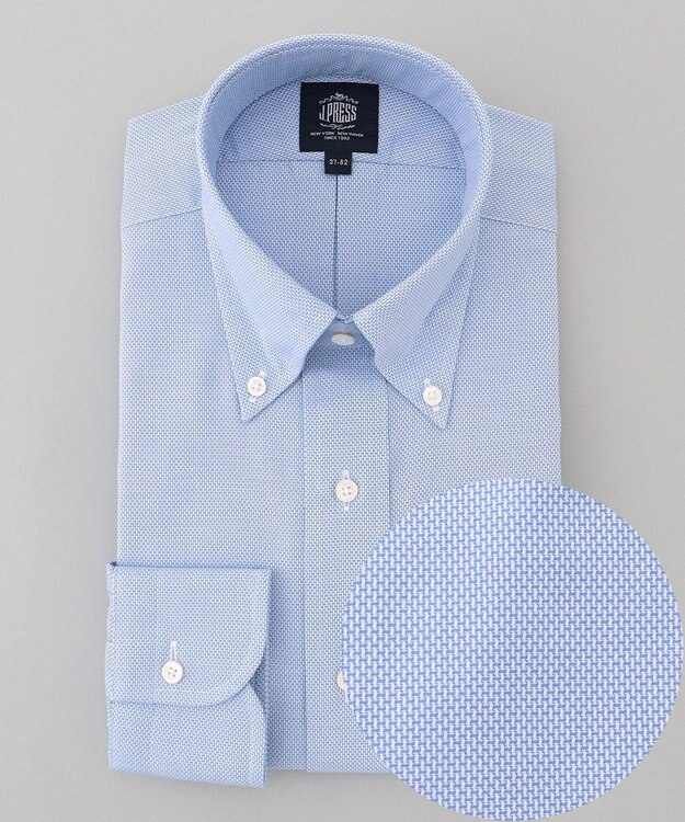 J.PRESS MEN 【PREMIUM PLEATS / 形態安定】バスケットドビーシャツ / B.D.