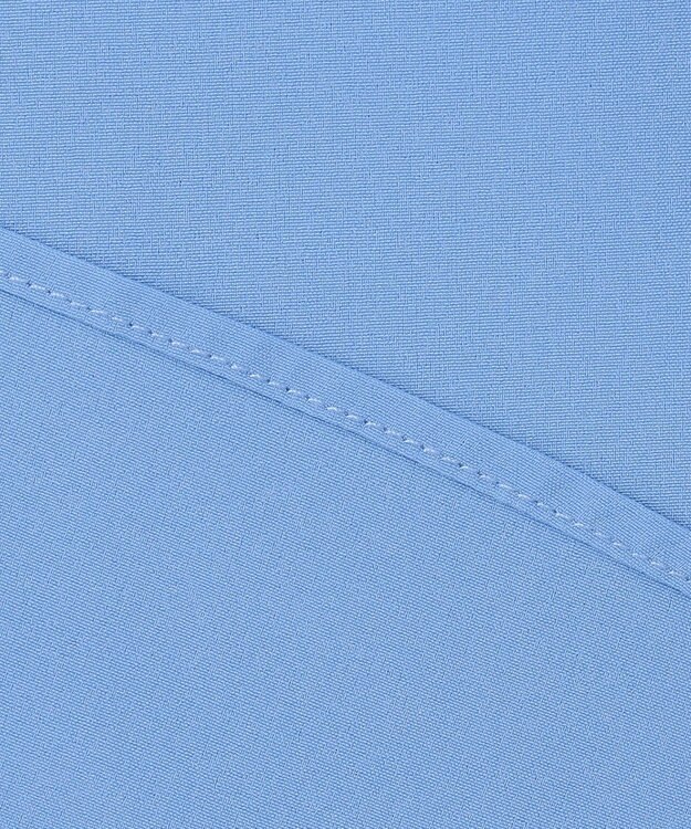 Feroux 【洗える】スタンドネックブラウス ブルー系