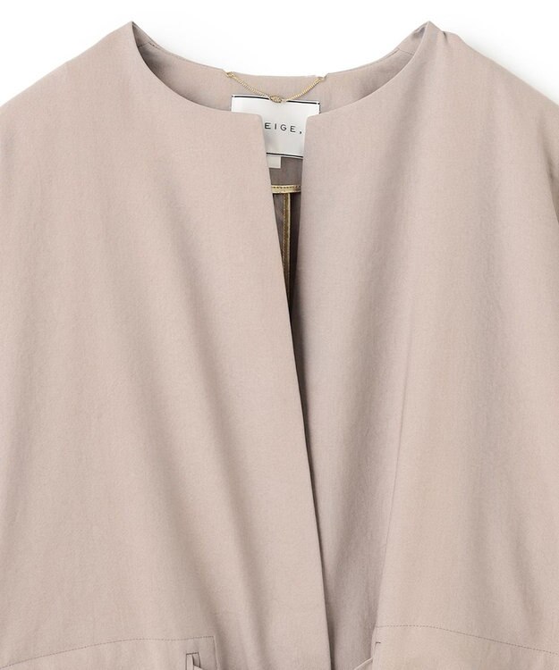 BEIGE， MARIE / ノーカラーコート Taupe