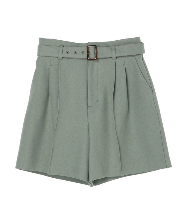 earth music&ecology ベルト付きショートパンツ Khaki