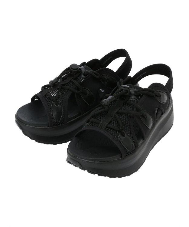 Green Parks ・ＬＥＮＡ　メッシュ厚底サンダル Black