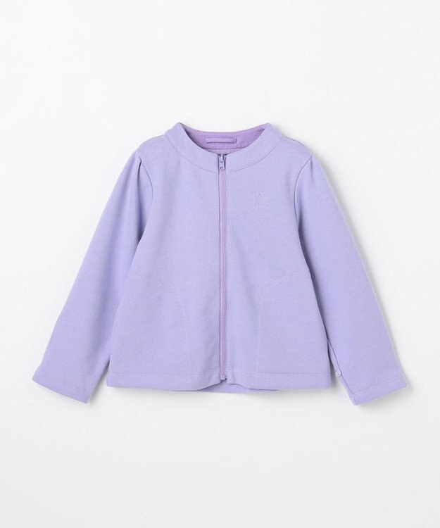 組曲 KIDS 【110-140㎝】3Way アウター ベージュ×ラベンダー