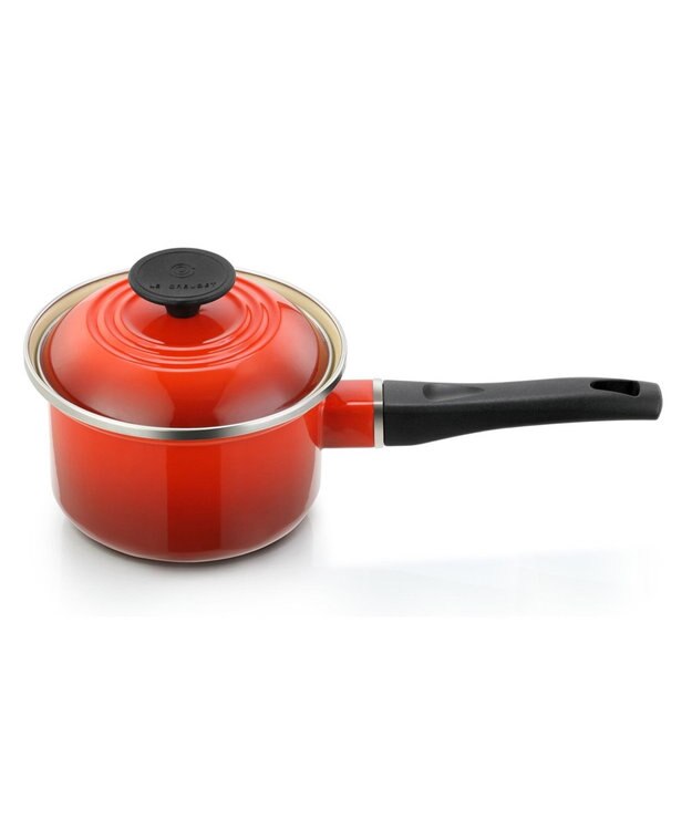 YAMATO テーブル＆キッチン 【ル・クルーゼ】EOS ソースパン 14cm  チェリーレッド レッド