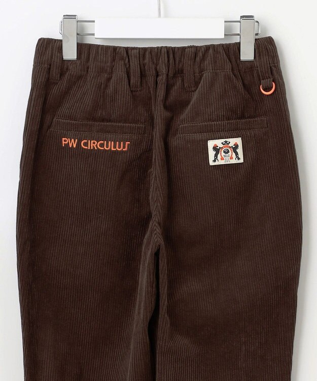 PW CIRCULUS 【WOMEN】コーデュロイ テーパードパンツ ダークブラウン系
