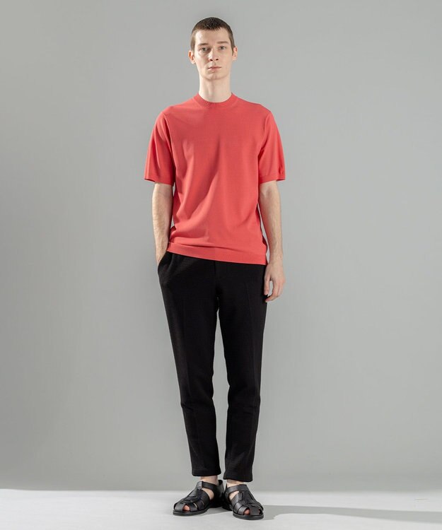 JOSEPH HOMME 【WEB限定カラーあり】【洗える/ストレッチ】リュクスレーヨン　クルーネック半袖ニット オールドローズ系