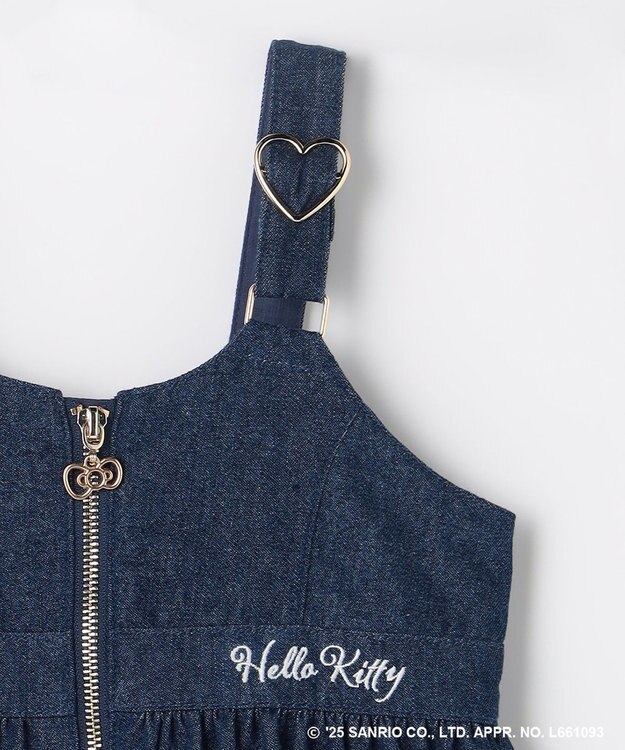 ANY KIDS 【ハローキティ×ANY KIDS】デニムジャンパースカート インディゴ