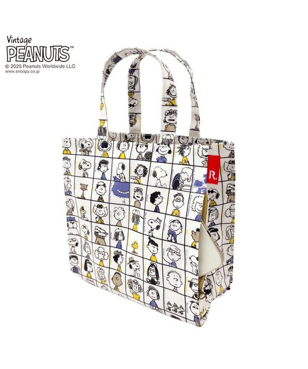 ROOTOTE 8431【スヌーピー】IP.スクエア.ラミネート.ピーナッツ-0L 02：75周年ブロック