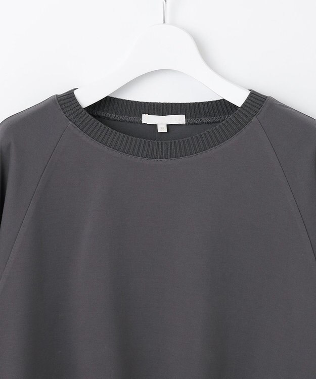 自由区 L 【セットアップ対応・洗える】エアーポンチ カットソー チャコール