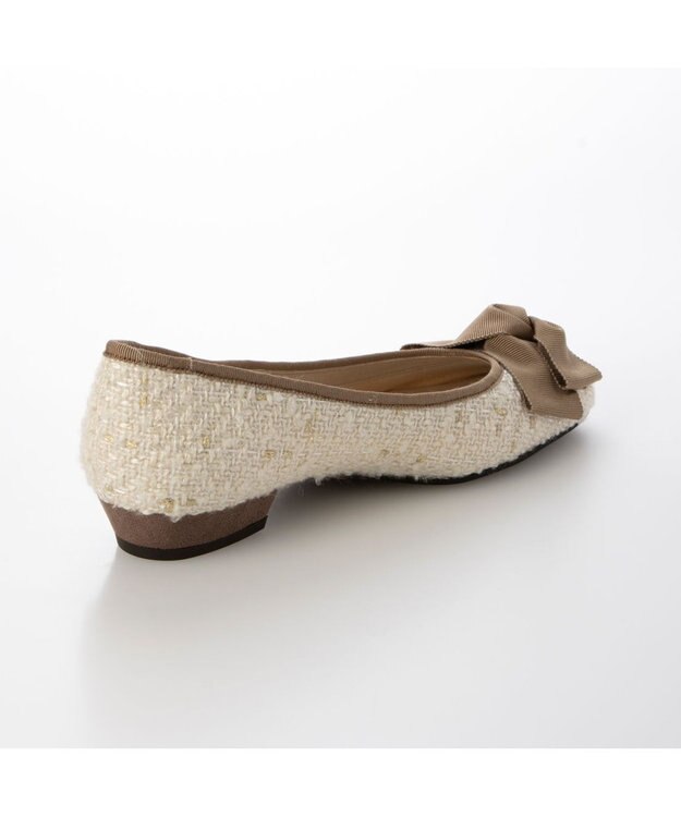 Riz raffinee <Riz raffinee>グログランリボンバレエパンプス アイボリーキジ