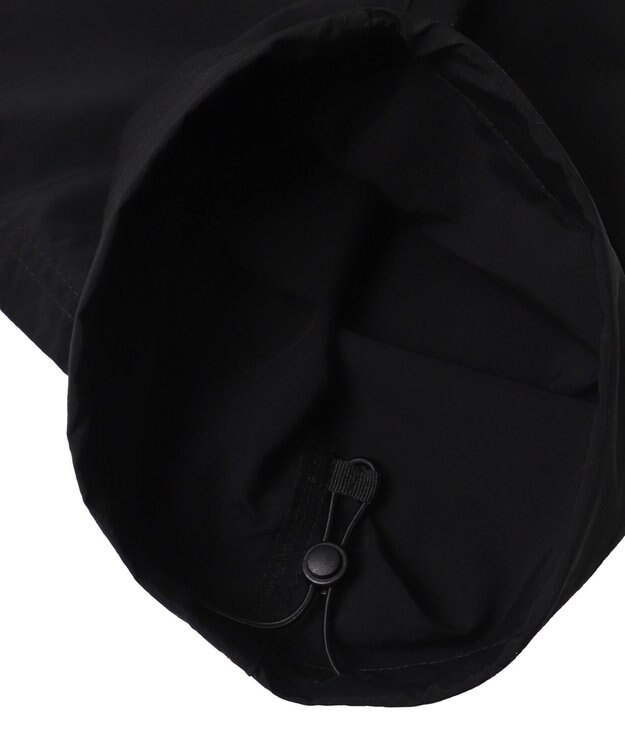 WEGO 【ウエストゴム/MLサイズ展開】ナイロンイージーカーゴパンツ ブラック