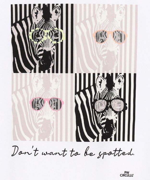 PW CIRCULUS 【UVカット / 吸水速乾 / 伸縮性抜群】【MEN】アニマルフォト T ホワイト系