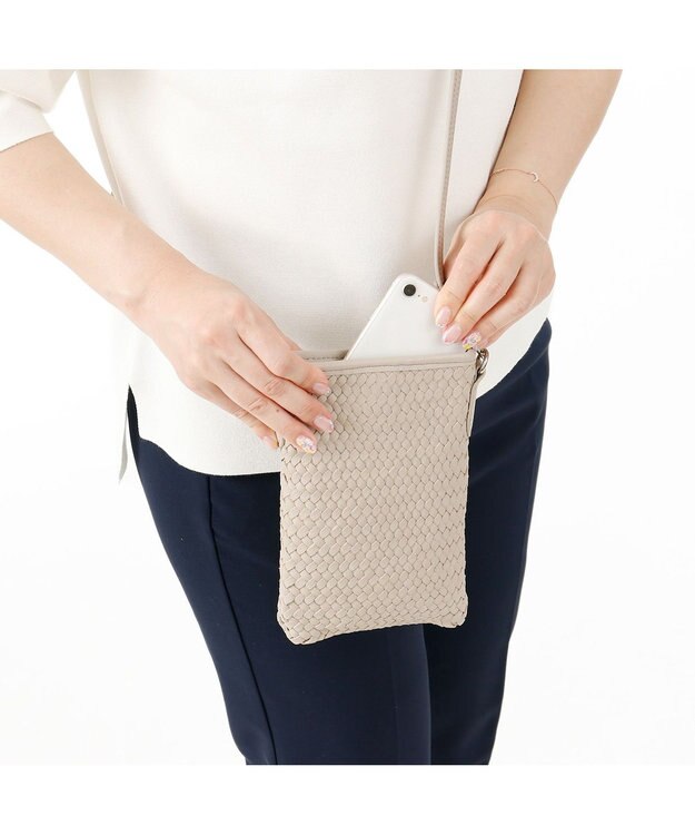 IBIZA MUNDO　スマートフォンポシェット ライトグレー