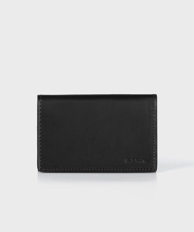 Paul Smith ベジタンストライプトリム 名刺入れ ブラック