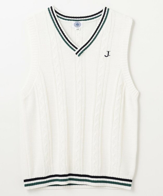 J.PRESS KIDS 【140-170cm】チルデン ニットベスト アイボリー系