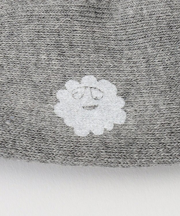 PW CIRCULUS 【WOMEN】【土踏まずをサポート】ロゴ ニーハイ ソックス ライトグレー