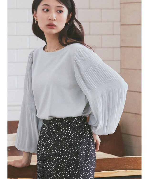 earth music&ecology マジョリカプリーツプルオーバー Mint