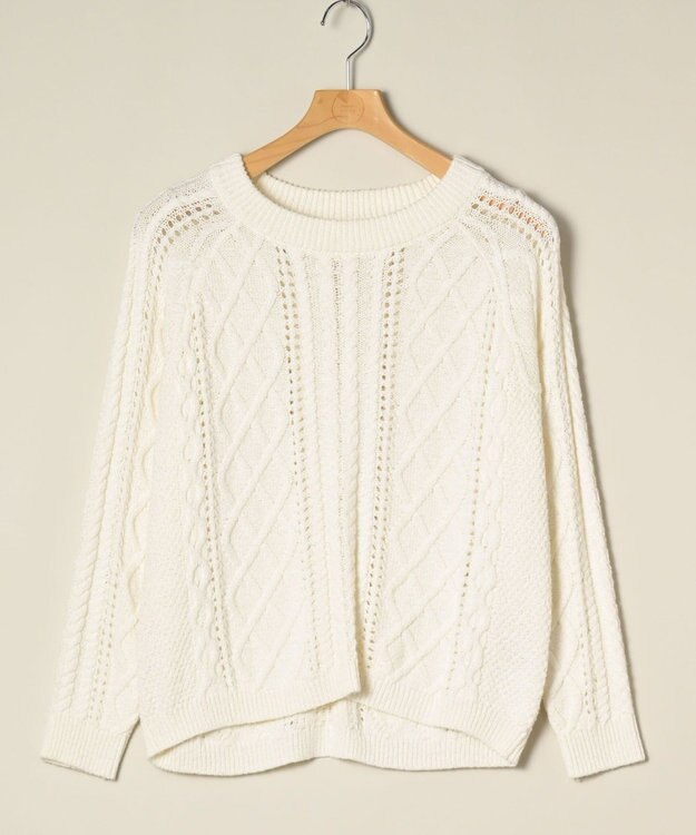 ONWARD Reuse Park 【組曲】ニット春夏 オフホワイト