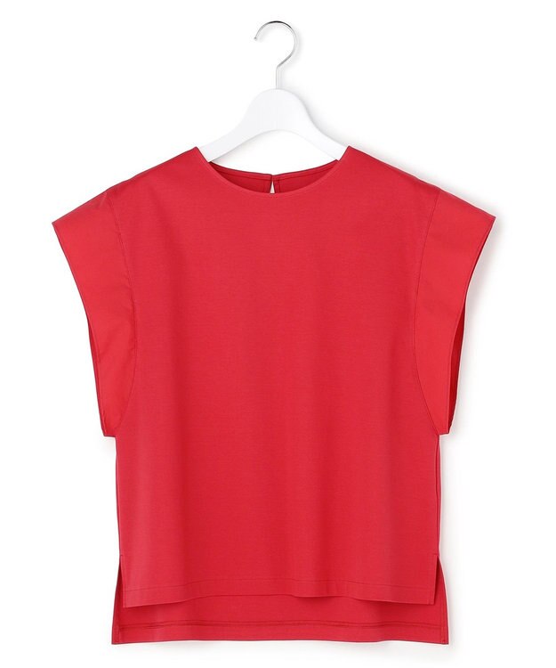 23区 【先行予約】スムースデザイン タフタスリーブ カットソー レッド系