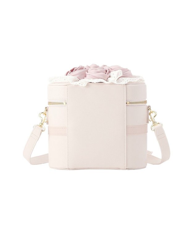 Maison de FLEUR ローズブーケキューブショルダーバッグ Ivory