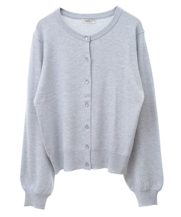 earth music&ecology アンジェリーナラメカーディガン Gray