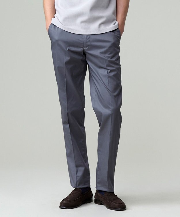 J.PRESS MEN 【ストレッチ】グリストーンダンプ ステムテーパードパンツ グレー系