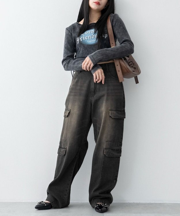 WEGO マルチWAYハーフムーンベルトバッグ ブラウン