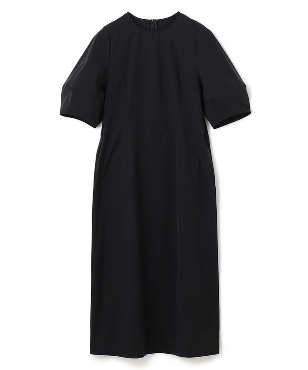 UNFILO FINE MOVE ランタンスリーブワンピース ブラック
