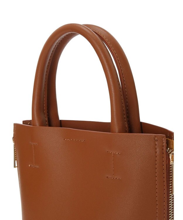 AMERICAN HOLIC サイドＺＩＰ２ＷＡＹ合皮ミニＢＡＧ Camel