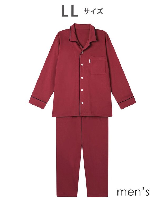 ワコール／睡眠科学 メンズ パジャマ 綿100%(本体) あったか 長袖 長ズボン YGW451 睡眠科学／ワコール