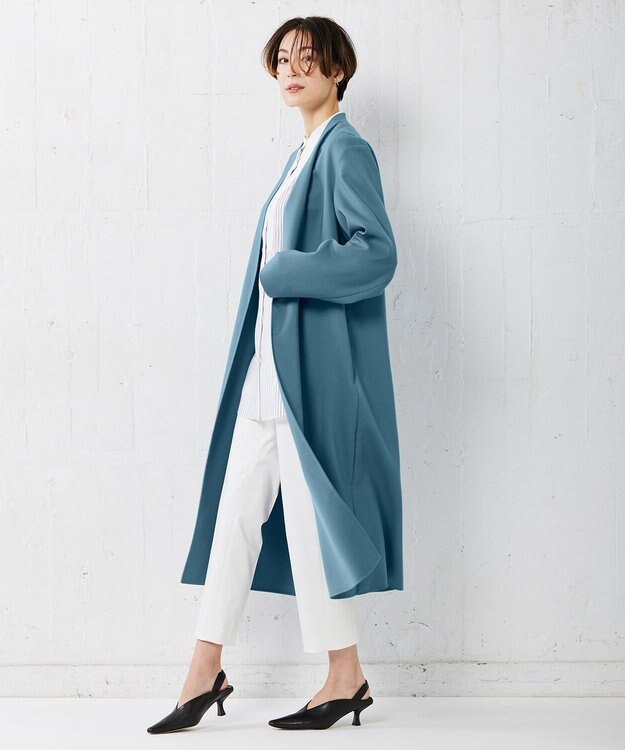 ICB ライトリバー ロングコート ライトブルーグレー系