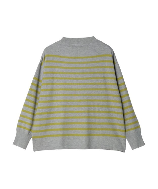 CRAFT STANDARD BOUTIQUE とてもちボーダーニットプルオーバー Gray Mixture