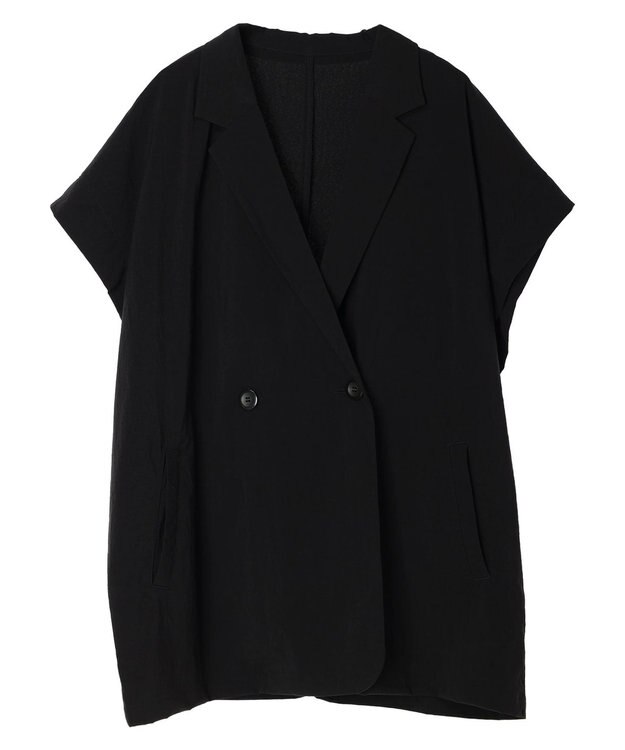 AMERICAN HOLIC 接触冷感Ｗボタンジレ Black