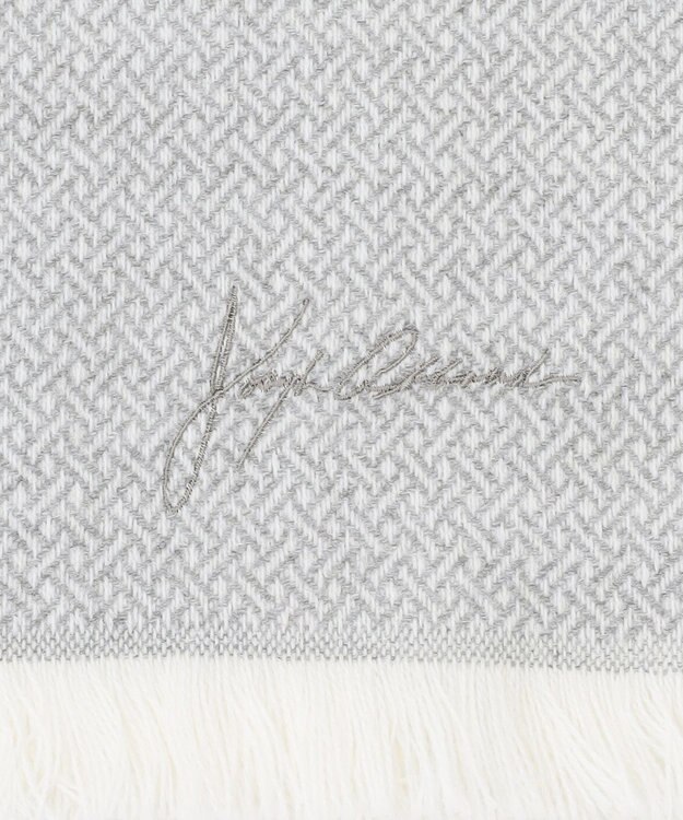 JOSEPH ABBOUD 【フランス製】ブレードライクパターン ストール ライトグレー系7