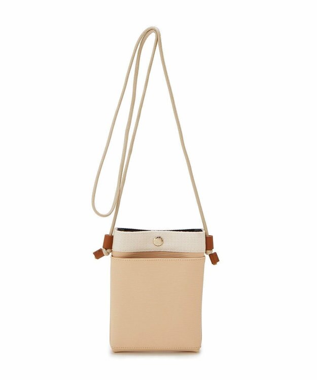 TOPKAPI 【Breath TOPKAPI】RIPPLE リプル スリム サコッシュ スマホショルダー ライトベージュ