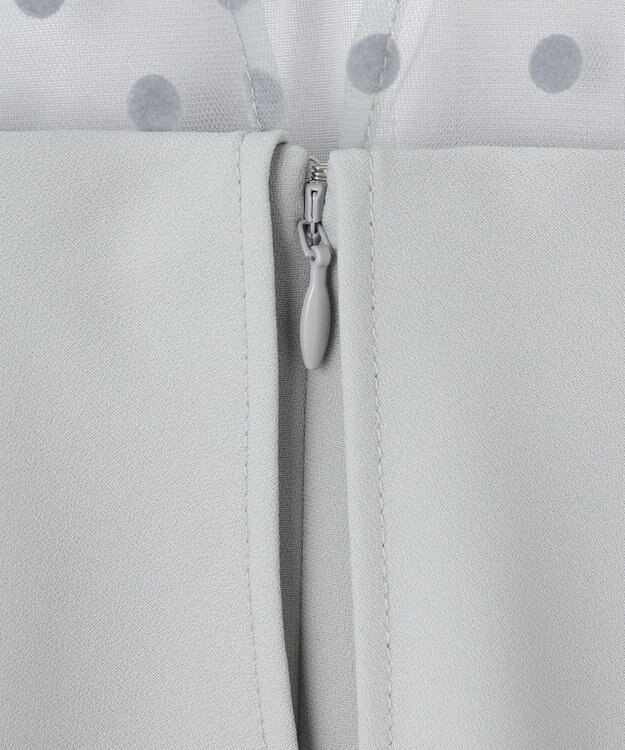 GRACE CONTINENTAL ドットチュールサロペット グレー