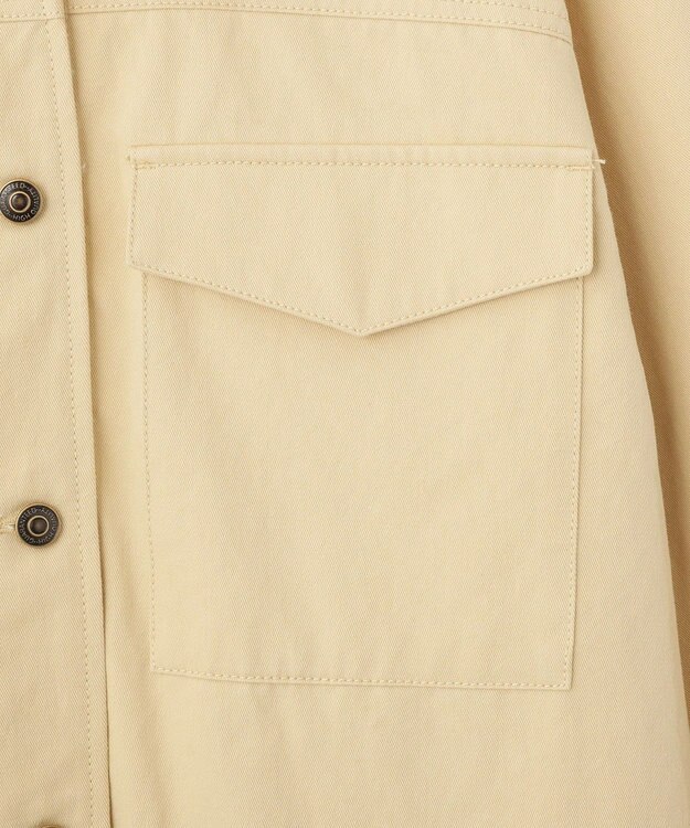 CRAFT STANDARD BOUTIQUE ワークシャツブルゾン Light Beige