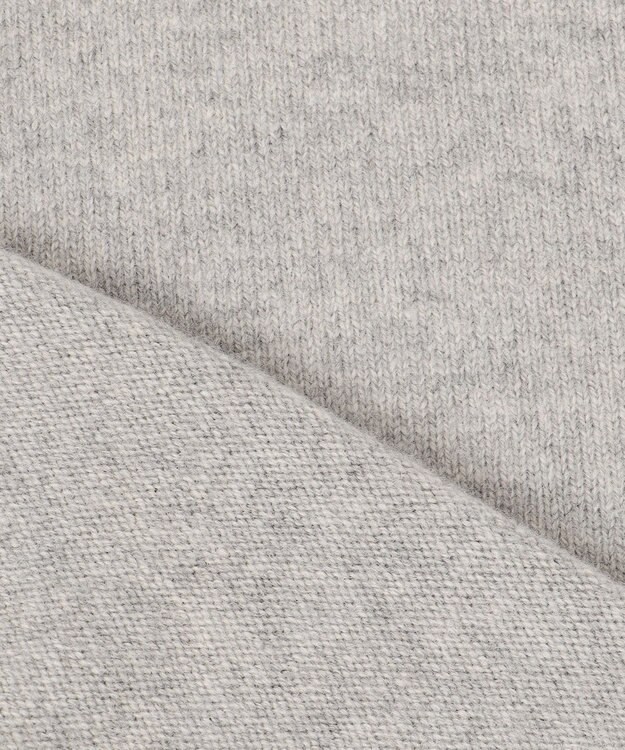J.PRESS YORK STREET 【UNISEX】ウールカシミヤ フーディニット ライトグレー系