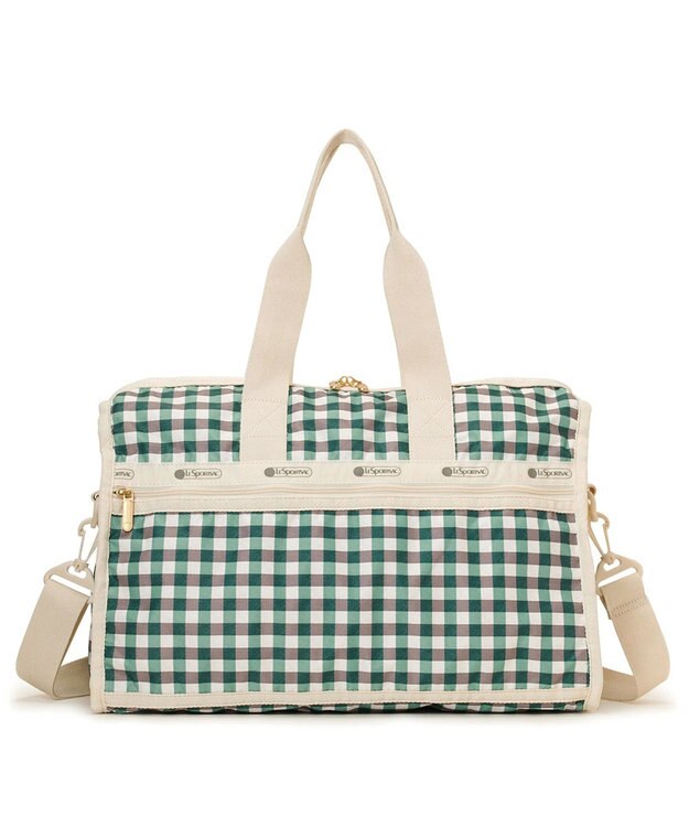 LeSportsac DELUXE MED WEEKENDER/フォレストギンガム フォレストギンガム