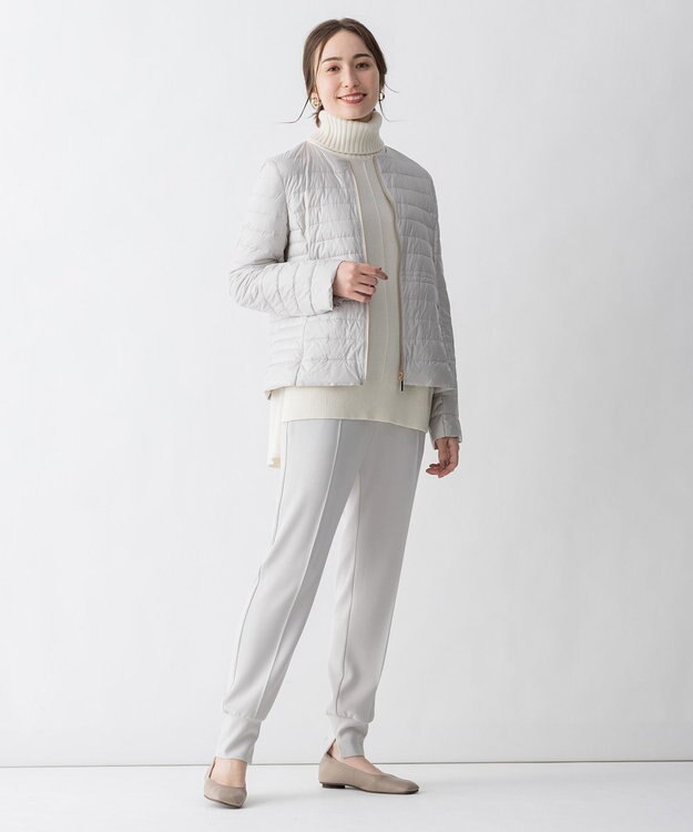 自由区 【洗える・Sサイズ有】ピュアカシミヤ タートルネックニット (検索番号:JL26) ホワイト系