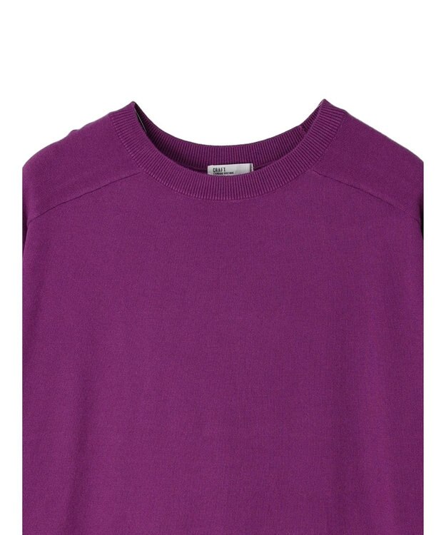 CRAFT STANDARD BOUTIQUE とてもちクルーネックニットプルオーバー Purple